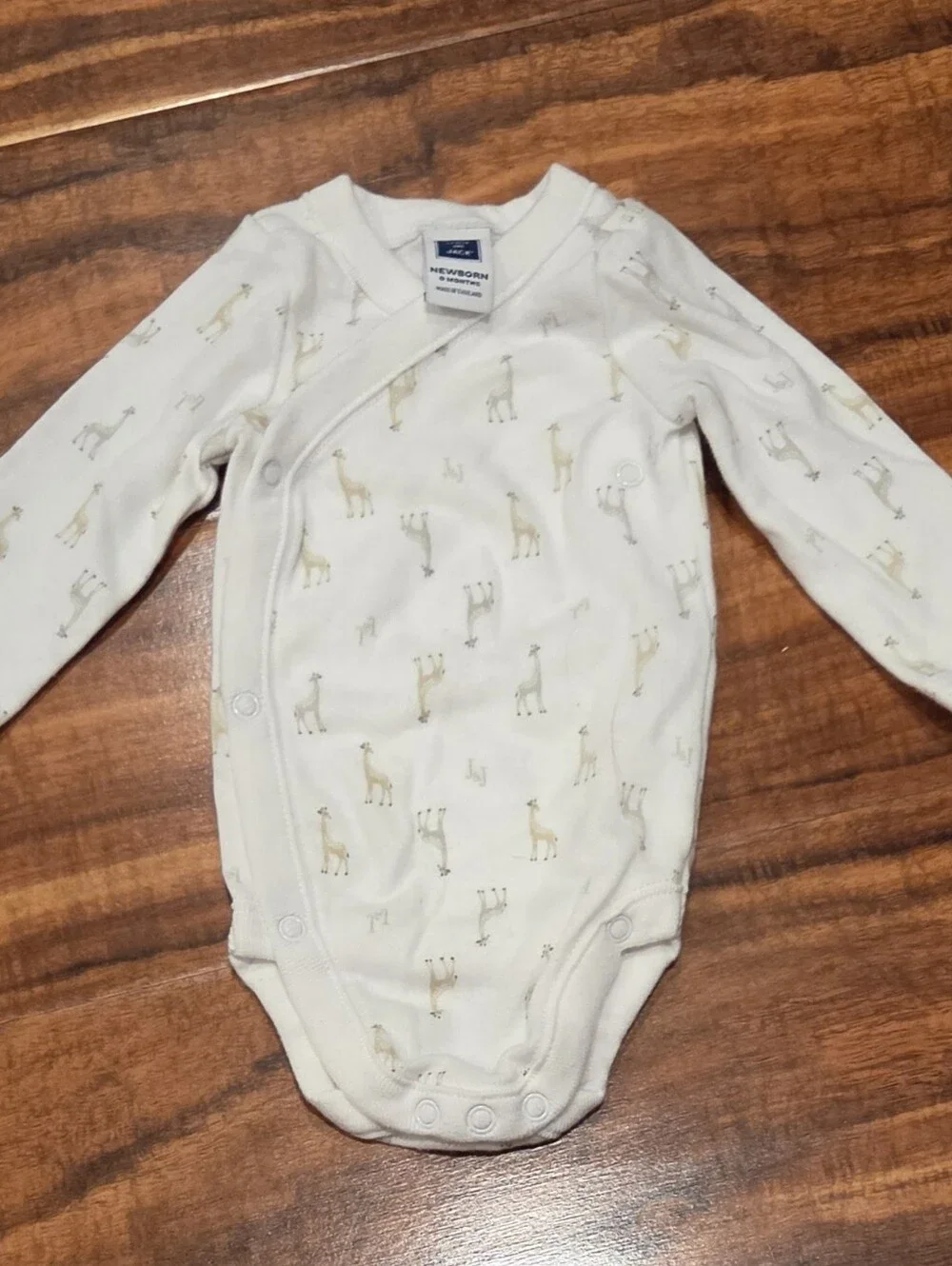 Janie and Jack NWT/EUC Newborn Giraffe Footie, Bodysuit, Pants, Reversible Bib
